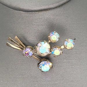 Vintage Retro Aurora Borealis Brooch